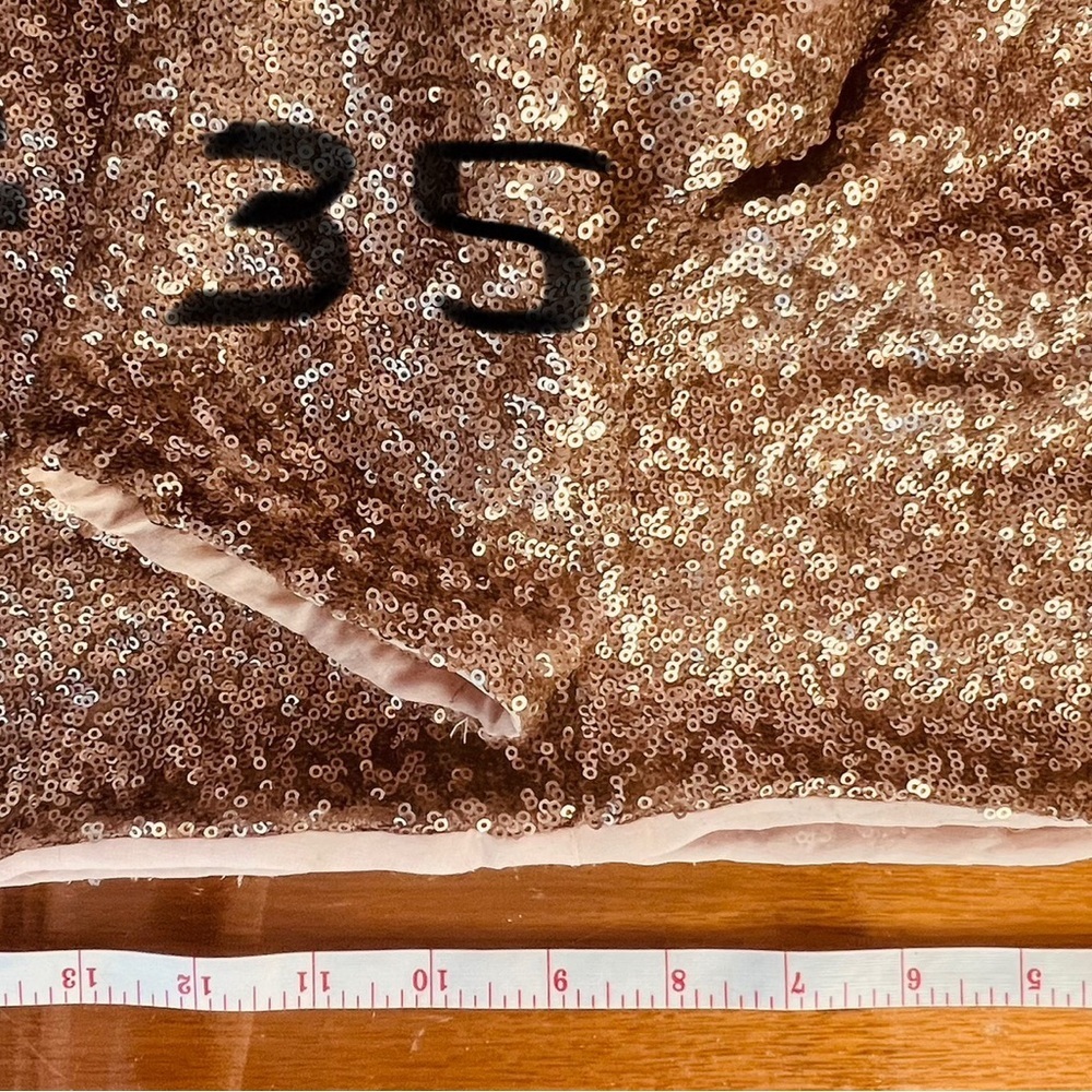 Sequin Line & Dot Rose Gold Jacket - Picture 12 of 17